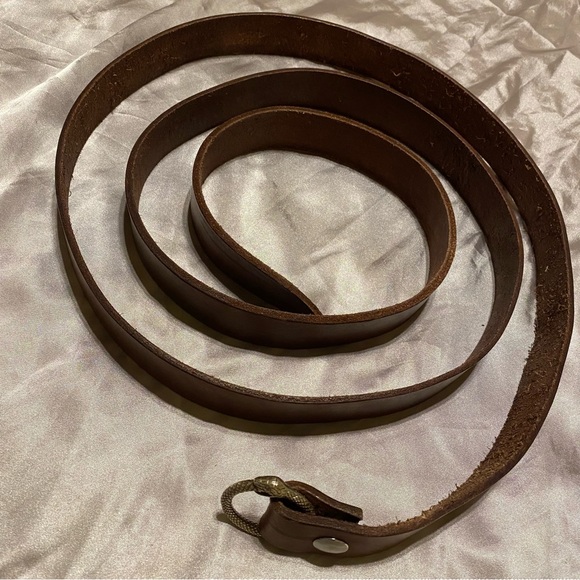 Custom leather Ouroboros Long Belt - Picture 3 of 4